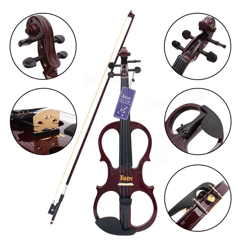 IRIN 4/4 Electric Violin Fiddle Stringed Instrument Sale - Banggood.com