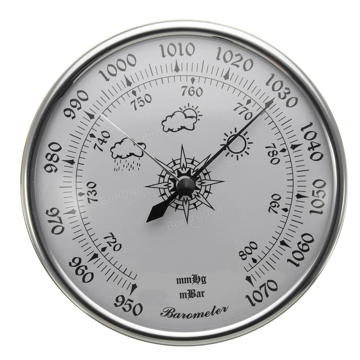 980 1040hPa مقياس الضغط الجوي ويثرغلاس الطقس متر الجدار شنقا بيع