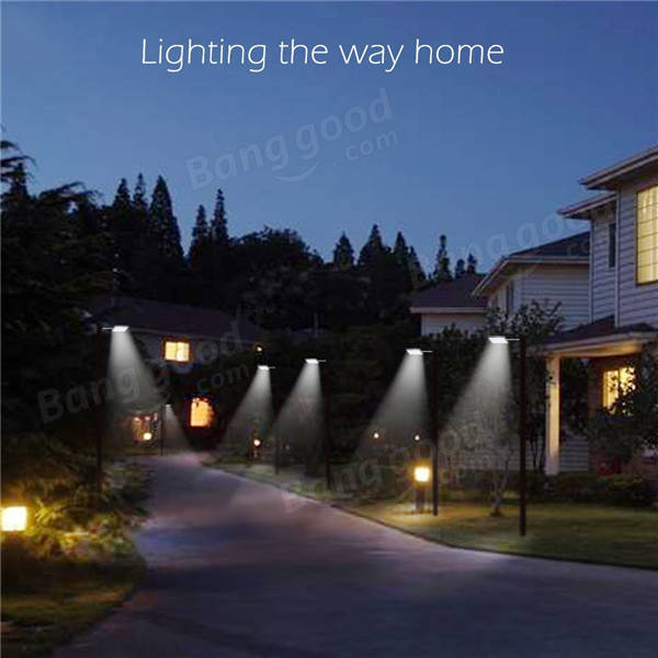 Solar Powered 56 LED Motion Sensor Street Light 4400mAh 450lm Waterproof Wall Lamp for Outdoor Yard 