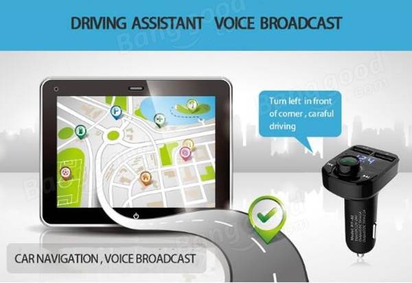 HY-82 Car Bluetooth Hands-Free FM Launcher Car MP3 Dual USB Car Charger