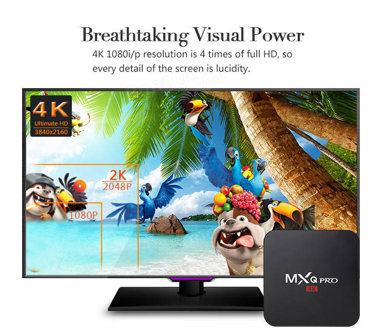 MXQ Pro 4K Ultimate Android 6.0 Lollipop Amlogic S905X Quad Core 1GB/8GB TV Box Android Mini PC