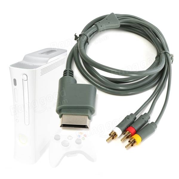 AV Audio Video Composite Cable Cord RCA Cable for XBOX 360 