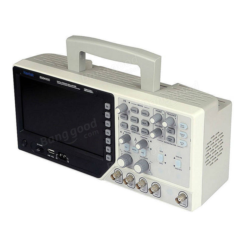 Hantek DSO4102C Digital Multimeter Oscilloscope USB 100MHz 2 Channels LCD Display Waveform Genera