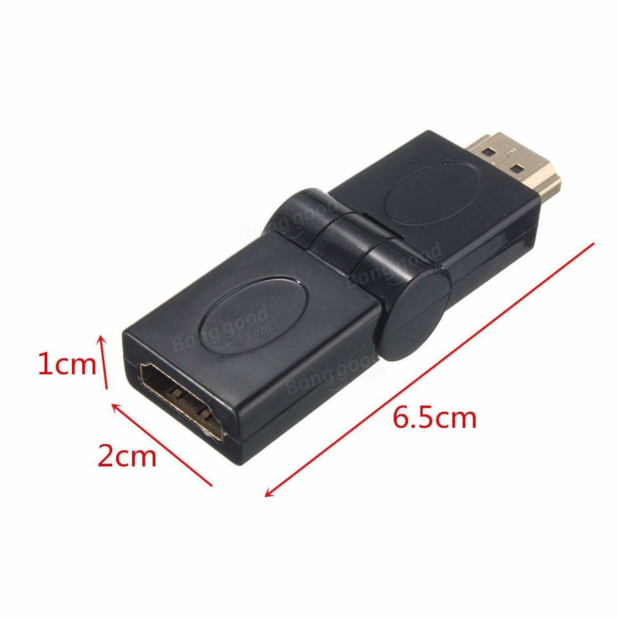 Adjustable Right Angle 90-180 Degree Male To Female HDMI Adapter Convertor