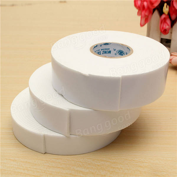 5M White Strong DoubleSided Tape Wall Mounting Foam Tape Sale