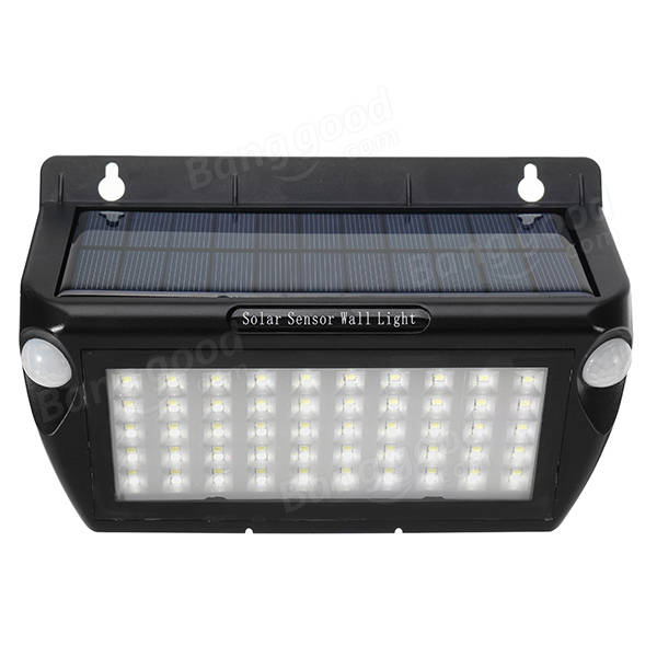 ARILUX® Solar 50 LED Double PIR Motion Sensor LED Wall Light Waterproof Outdoor Garden Lamp 
