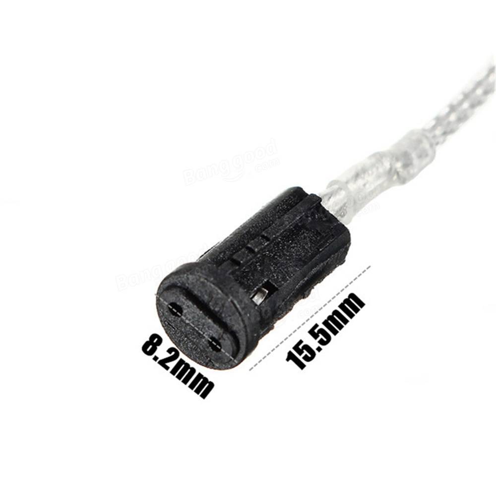 50/100/200cm G4 Base Socket Holder Black Ceramic Connector for LED Light Lamp 12V