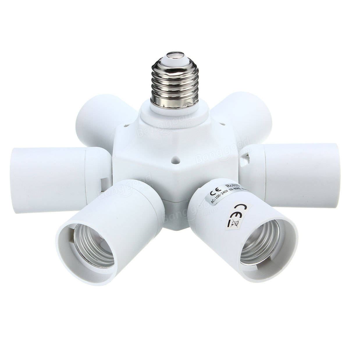 7 in 1 E27 to E27 Base LED Light Lamp Bulb Adapter Holder Socket Splitter
