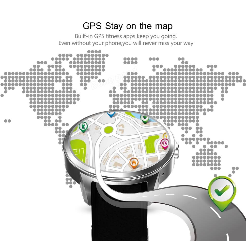 Náš čas X200 1,39 palca Android 5.1 1,3 GHz 512 MB RAM 8 GB ROM GPS 3G Smartwatch Telefón