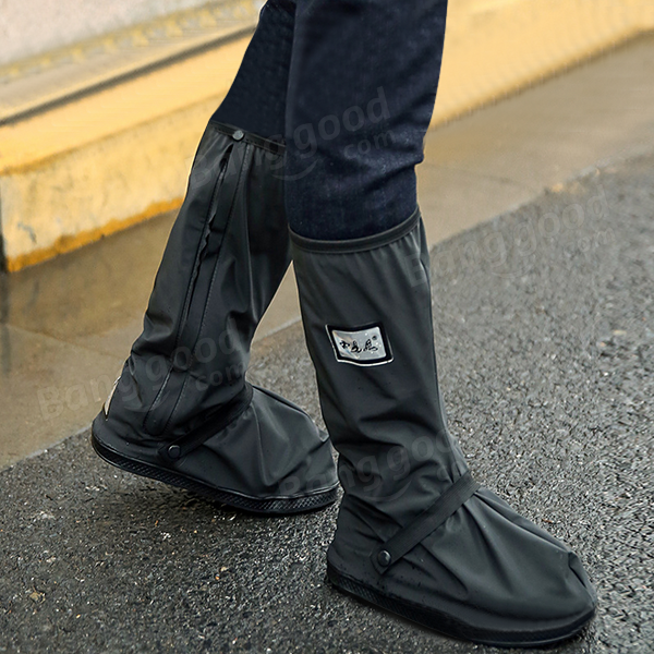 Motorcycle Waterproof Rain Shoes Covers Thicker Scootor Non-slip Boots ...