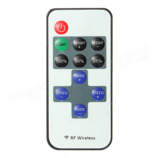 Remote Controller 11 Keys Mini Dimmer for Led Single Color Strip DC 12V ...