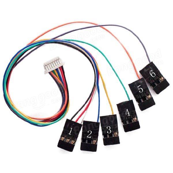 CC3D Flight Controller 8Pin Connection Cable Set ... cc3d wiring bus is 