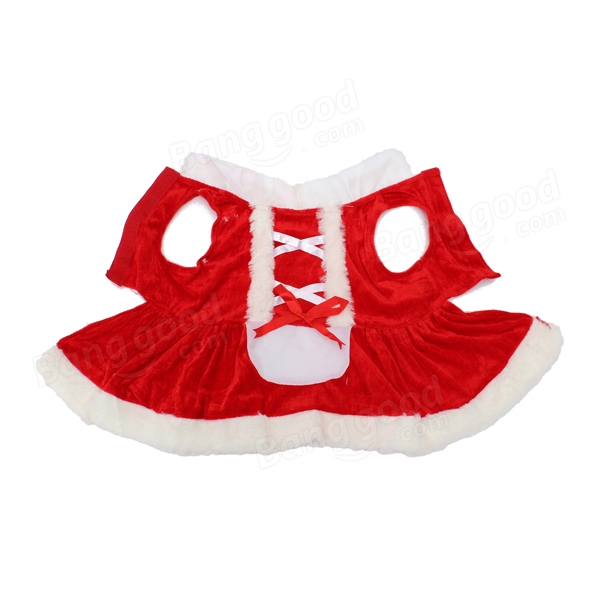 Pet Puppy Dog Christmas Costume Coat Clothes Skirt Dress at Banggood ...