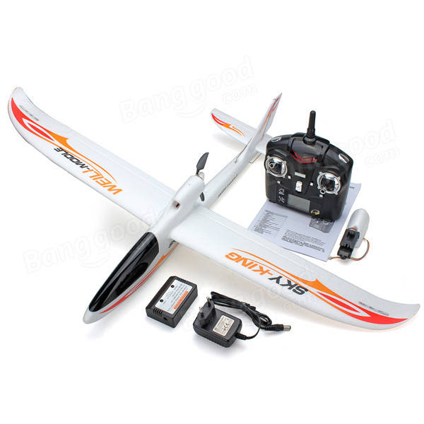 WLtoys F959 Sky King 2.4G 3CH 750mm Wingspan RC Airplane With Led RTF